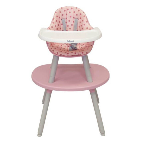 SILLA ALTA PRINSEL BISTRO 3 EN 1 ROSA - Imagen 2