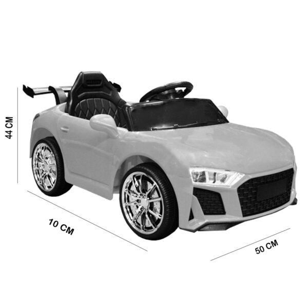CARRO MONTABLE PILA RECARGABLE CON CONTROL REMOTO AUDI - Imagen 5