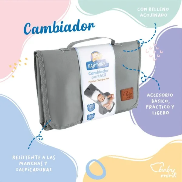 BABY MINK CAMBIADOR PORTÁTIL PARA BEBÉ - Imagen 5