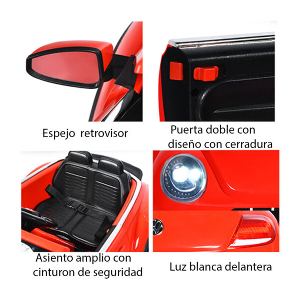 CARRO MONTABLE CONTROL REMOTO LICENCIA VOLKSWAGEN BEETLE DUNE - Imagen 3