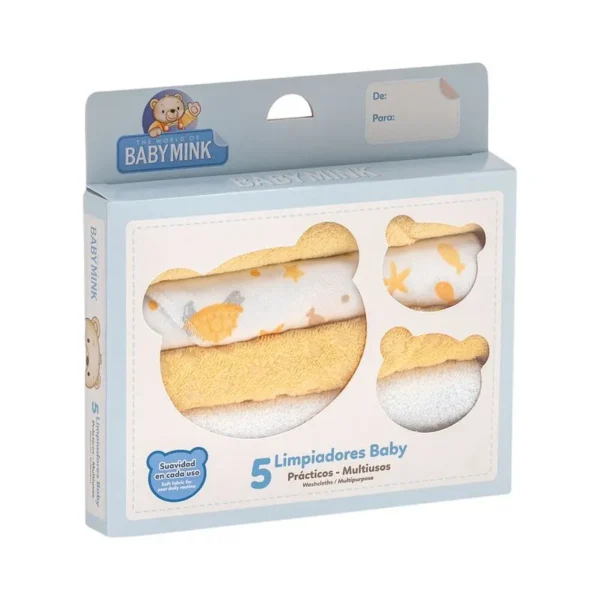 BABY MINK 5 TOALLITAS PARA BEBE FACIAL - Imagen 10