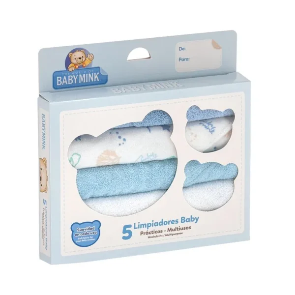 BABY MINK 5 TOALLITAS PARA BEBE FACIAL - Imagen 2