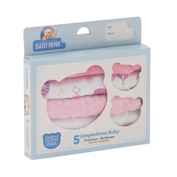 BABY MINK 5 TOALLITAS PARA BEBE FACIAL - Imagen 6