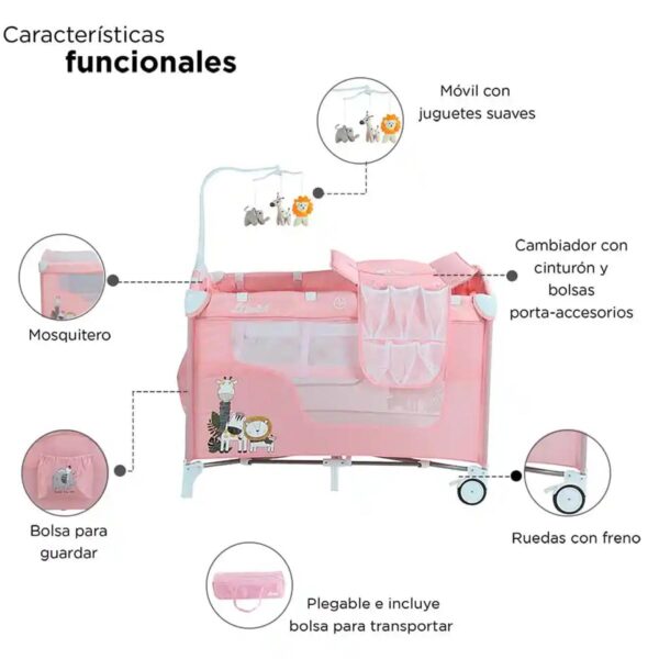 CORRAL CUNA DE BEBE DREAMS - Imagen 8