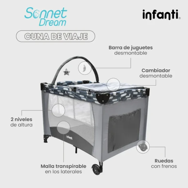 CUNA DE VIAJE SONET DREAM - Imagen 3