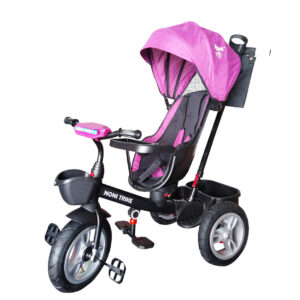 TRICICLO ANGELIN 360° LLANTA DE AIRE C/LUZ MORADO