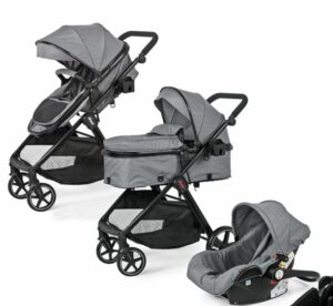 CARRIOLA DE BEBE TRAVEL SYSTEM KING GRIS