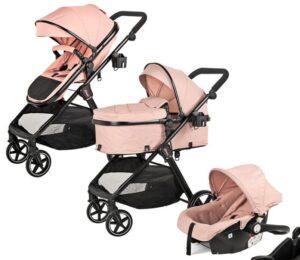 CARRIOLA DE BEBE TRAVEL SYSTEM MAX ROSA