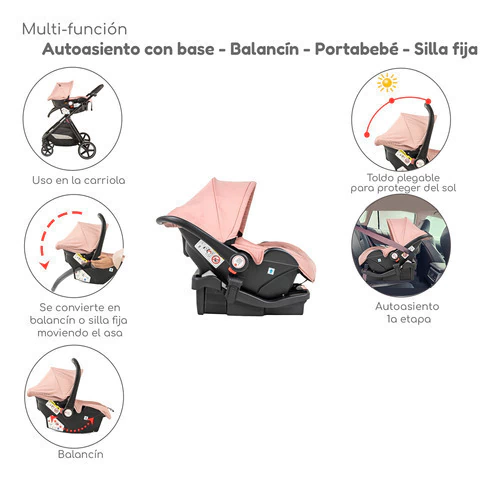 CARRIOLA DE BEBE TRAVEL SYSTEM KING BEIGE - Imagen 5