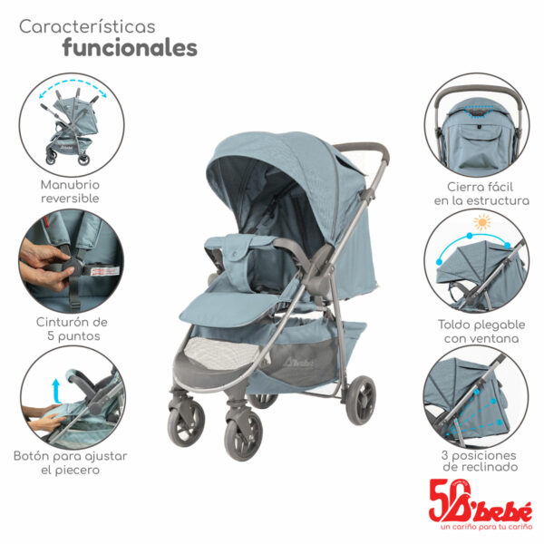 CARRIOLA DE BEBE TRAVEL SYSTEM MAX MENTA - Imagen 3