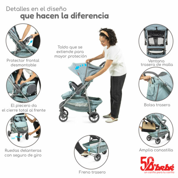 CARRIOLA DE BEBE TRAVEL SYSTEM MAX MENTA - Imagen 4
