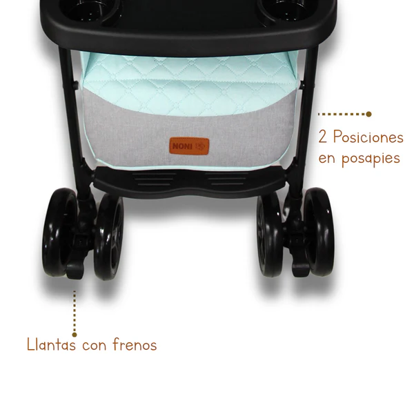 CARRIOLA ANGELIN REVERSIBLE TURQUESA - Imagen 6