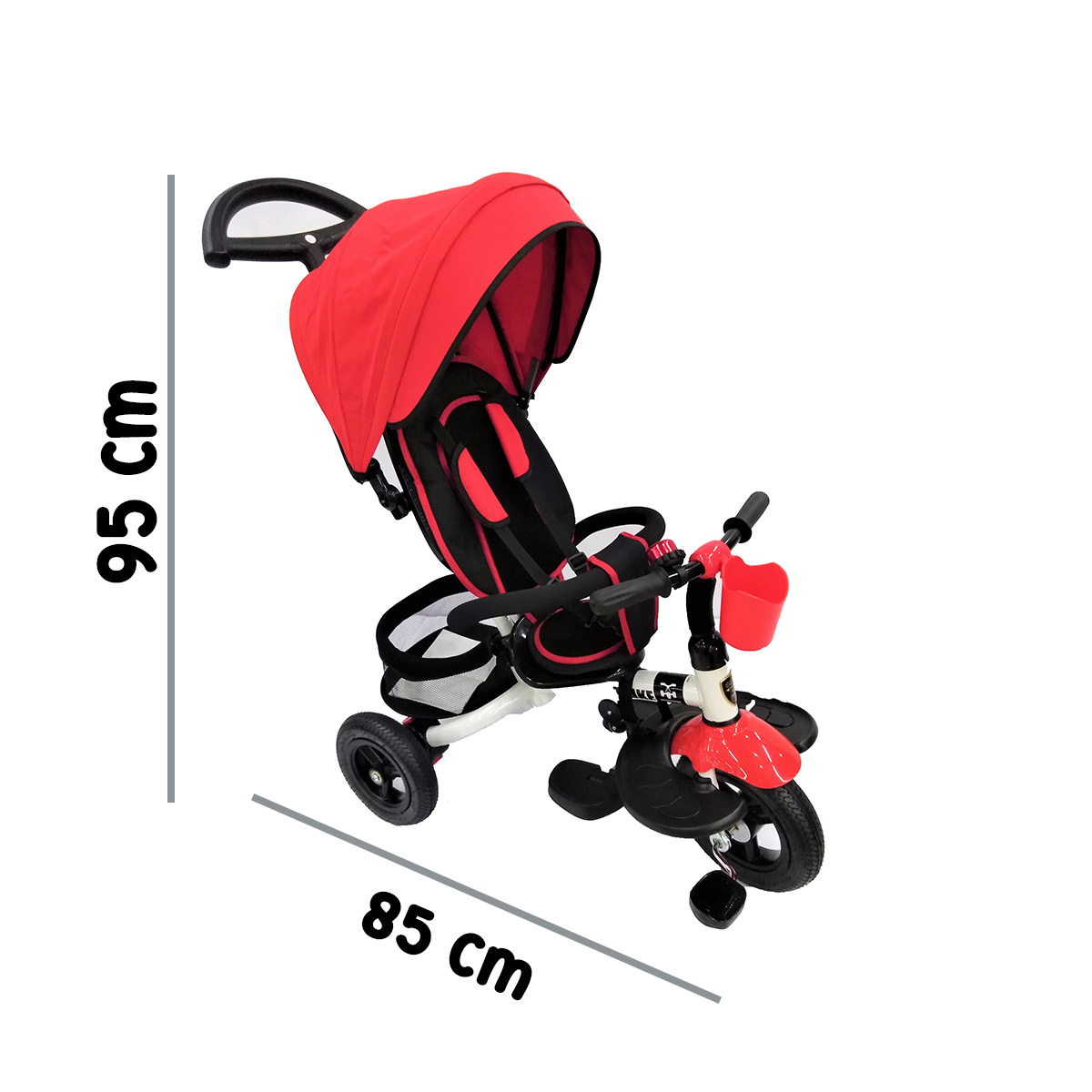 TRICICLO BABYTEK LUJO ROJO - Imagen 2