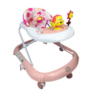 ANDADERA BABYTEK LEONCITO ECONOMICA ROSA