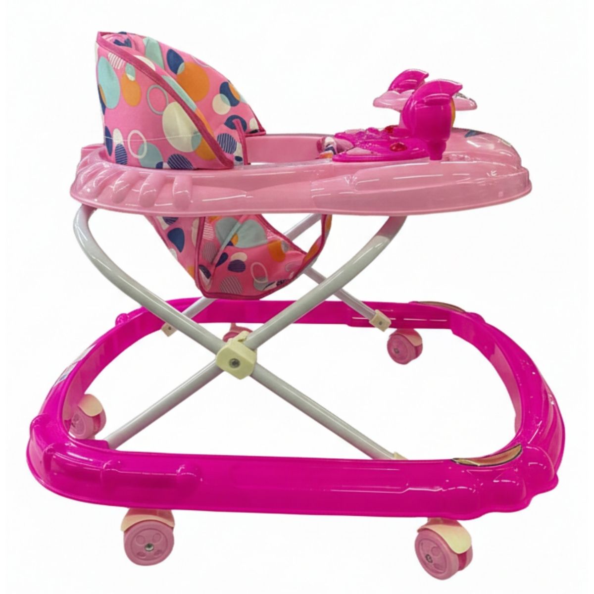 ANDADERA BABYTEK CARRITO C/ESPEJOS ECONOMICA ROSA - Imagen 2
